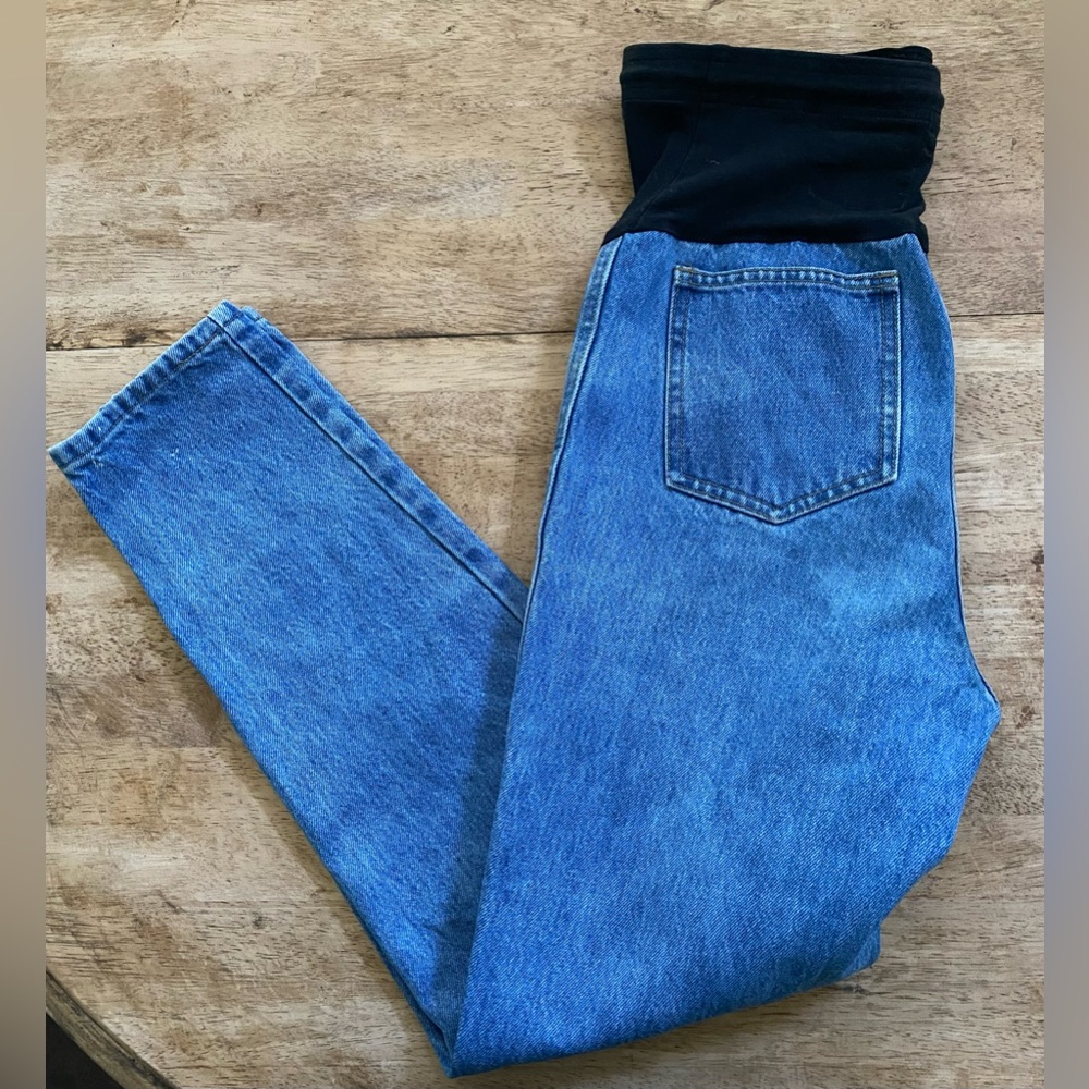 Vintage A Pea In The Pod Maternity‎ Size P Travis Light Wash Denim Jeans